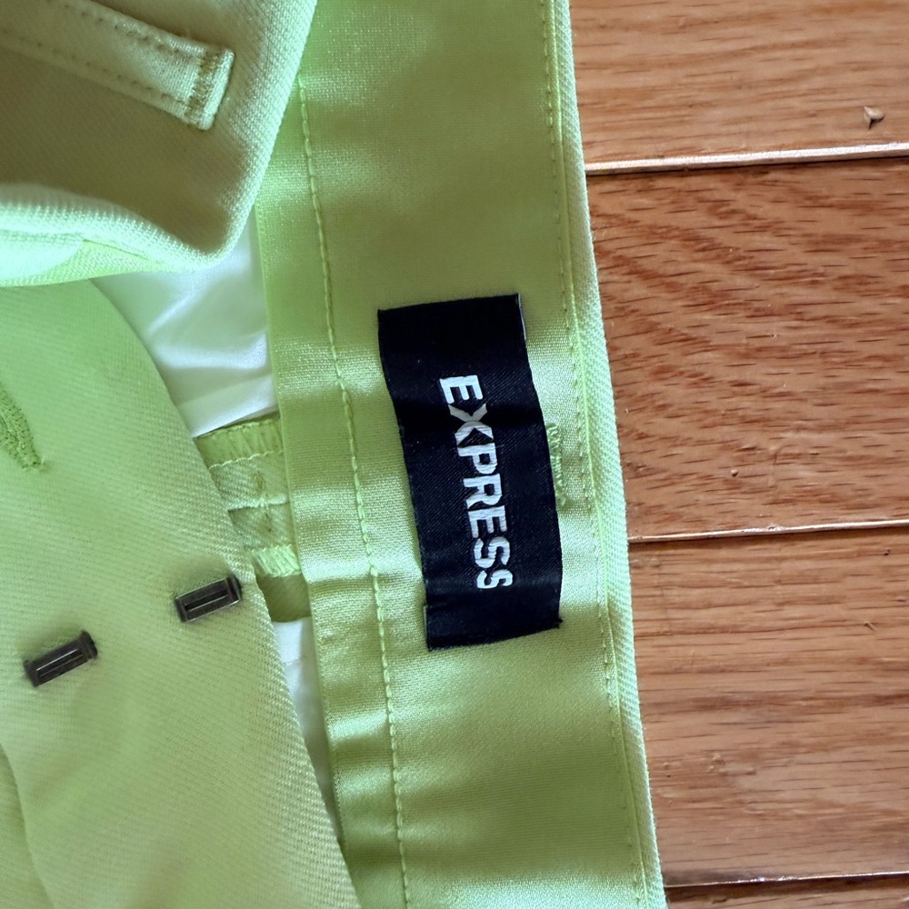 Express Women's Lime Green 3 Piece Suit Sz 6 - Picture 7 of 16